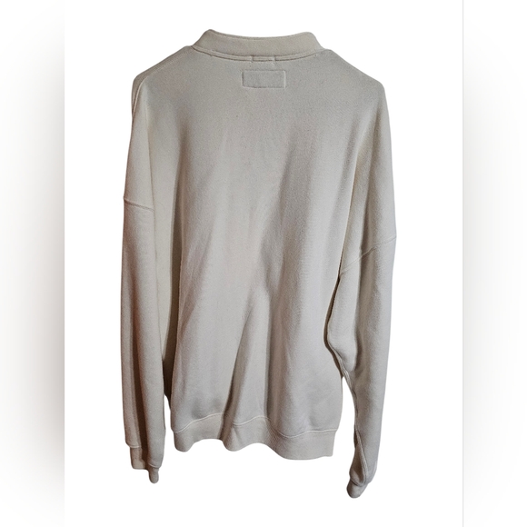 Abercrombie & Fitch Mens Oversized Soft Fleece Varsity Cardigan L New York Patch - Picture 3 of 8